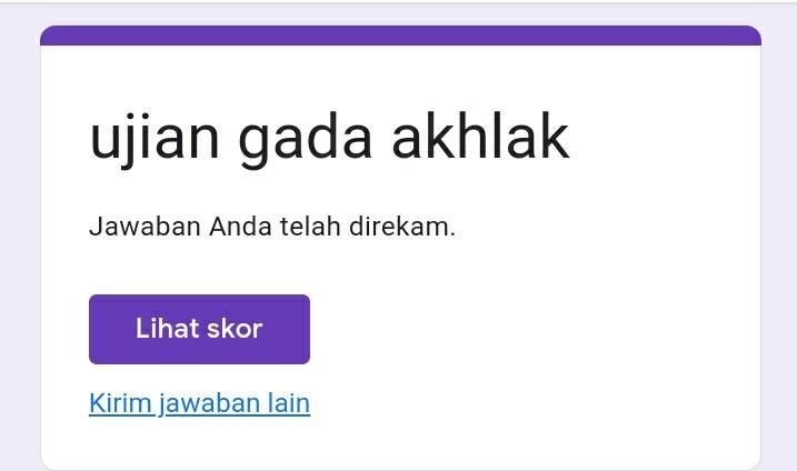 Klik Link Ujian Gak Ada Akhlak Docs Google Form, Coba Cek Kamu Masih Berakhlak Tidak 1 Klik Link Ujian Gak Ada Akhlak Docs Google Form, Coba Cek Kamu Masih Berakhlak Tidak