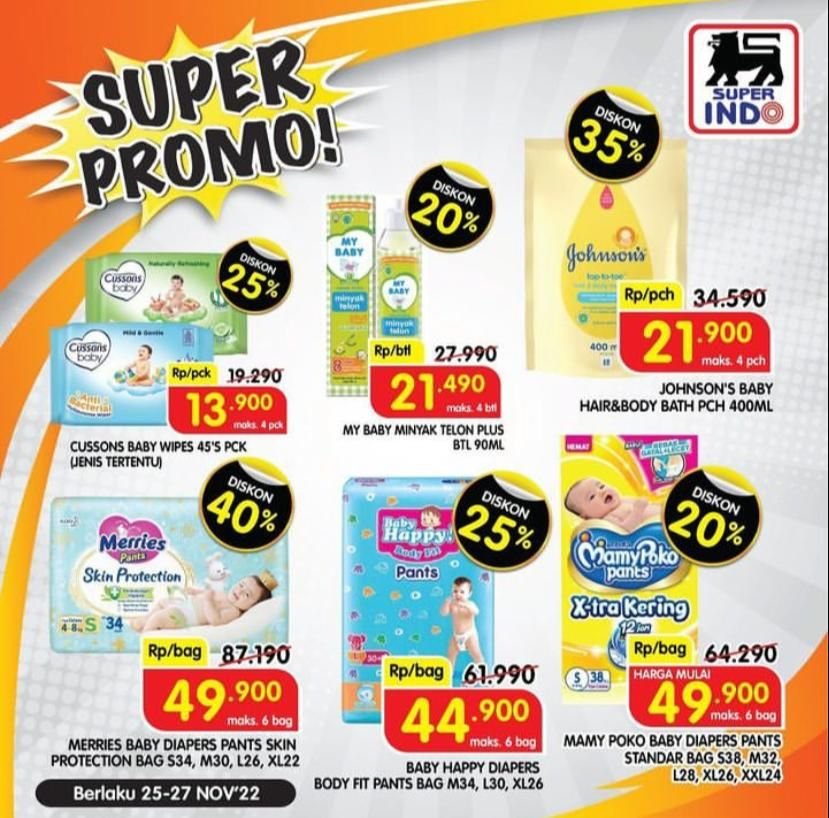Promo JSM Superindo 25-27 November 2022, Kebutuhan si Kecil Lebih Hemat hingga Rp37 Ribu
