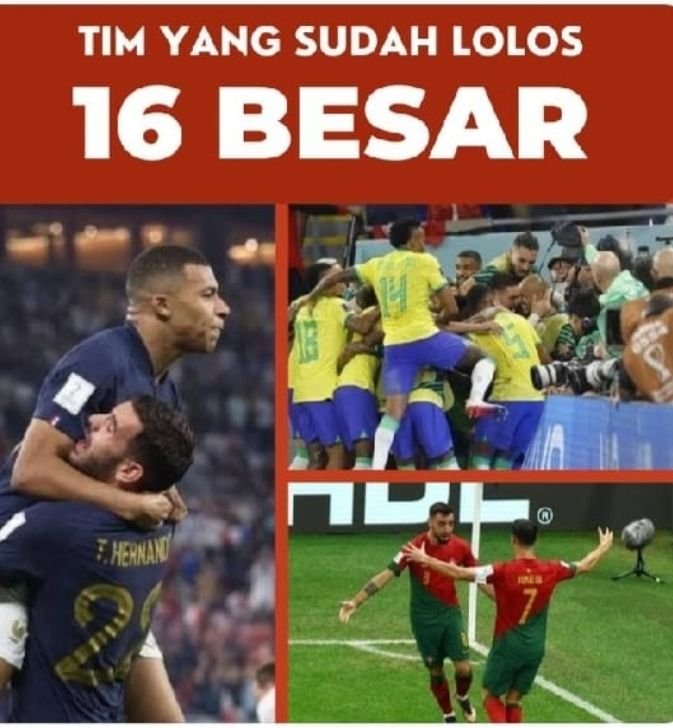 Raih 3 poin, Portugal dan Brasil Lolos ke 16 Besar. 1 Raih 3 poin, Portugal dan Brasil Lolos ke 16 Besar.