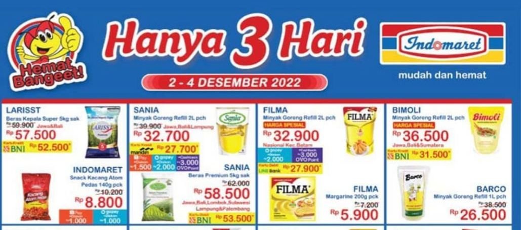 Katalog Promo JSM Indomaret 2 Desember hingga 4 Desember 2022, Potongan Menarik Awal Bulan 2 Katalog Promo JSM Indomaret 2 Desember hingga 4 Desember 2022, Potongan Menarik Awal Bulan
