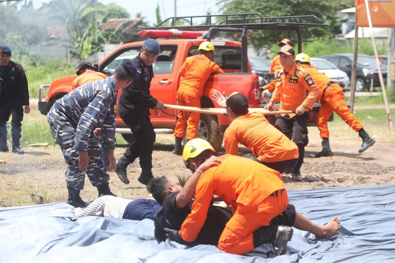 Rawan Banjir dan Puting Beliung, BPBD Kota Serang Gelar Simulasi Pencegahan Penanggulangan Bencana