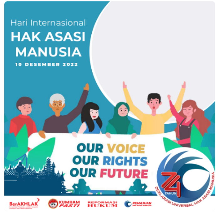 Gratis! 20 Link Twibbon Hari Hak Asasi Manusia Sedunia 2022 dengan Desain Terbaru dan Paling Keren