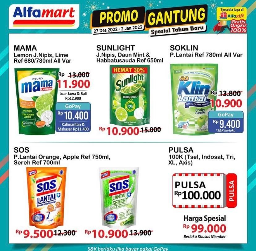 Katalog Promo Gantung Alfamart 27 Desember 2022 - 2 Januari 2023: Diskon dari Minyak Goreng Sampai Camilan