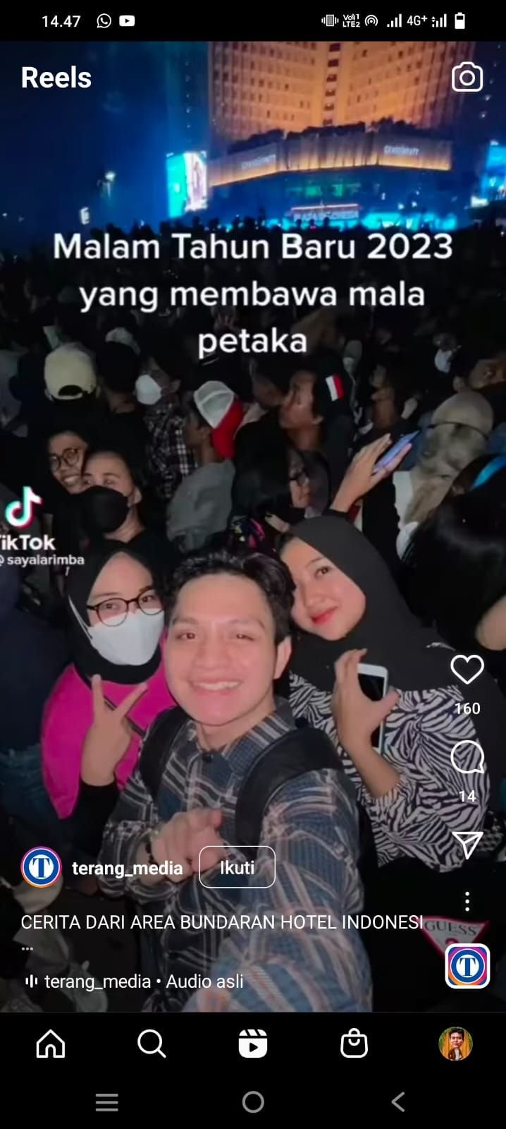 Potret Gelap Perayaan Tahun Baru di Bundaran HI, Awalya Berjalan Baik hingga Akhirnya…