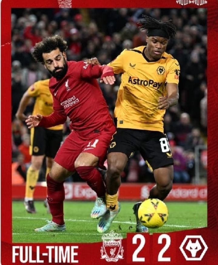 Hasil Piala FA, Liverpool dan Wolves Bermain Imbang 2-2 1 Hasil Piala FA, Liverpool dan Wolves Bermain Imbang 2-2