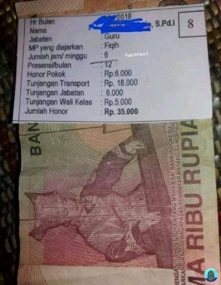 Viral Honorer Bergaji Hanya Rp35.000 Per Bulan, Tunjangan Jabatan Rp6.000 1 Viral Honorer Bergaji Hanya Rp35.000 Per Bulan, Tunjangan Jabatan Rp6.000