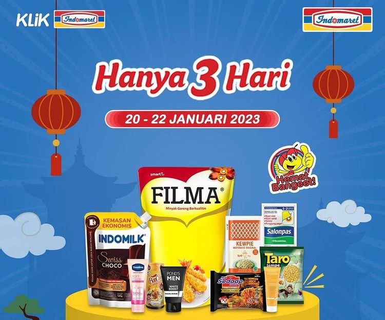 Katalog Promo JSM Indomaret 20-22 Januari 2023, Diskon Akhir Pekan Spesial Tahun Baru Imlek 1 Katalog Promo JSM Indomaret 20-22 Januari 2023, Diskon Akhir Pekan Spesial Tahun Baru Imlek