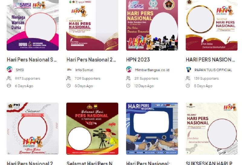 25 Twibbon Hari Pers Nasional 2023 Keren dan Paling Update