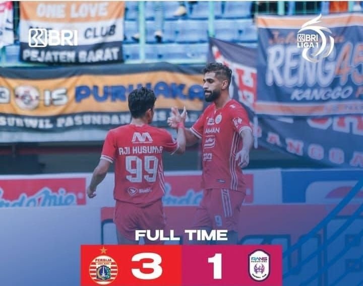 Misi Persija Kembali Ke Puncak Berhasil, Rans Nusantara Jadi Korbannya.