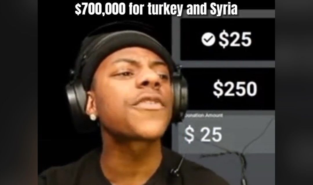 Streamer IShowSpeed Berhasil Mengumpulkan 700 Ribu USD untuk Korban Gempa Turki dan Suriah