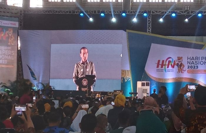 Presiden Jokowi Hadiri Perayaan Hari Pers Nasional 2023, Sebut Dunia Pers Tidak Sedang Baik-baik Saja