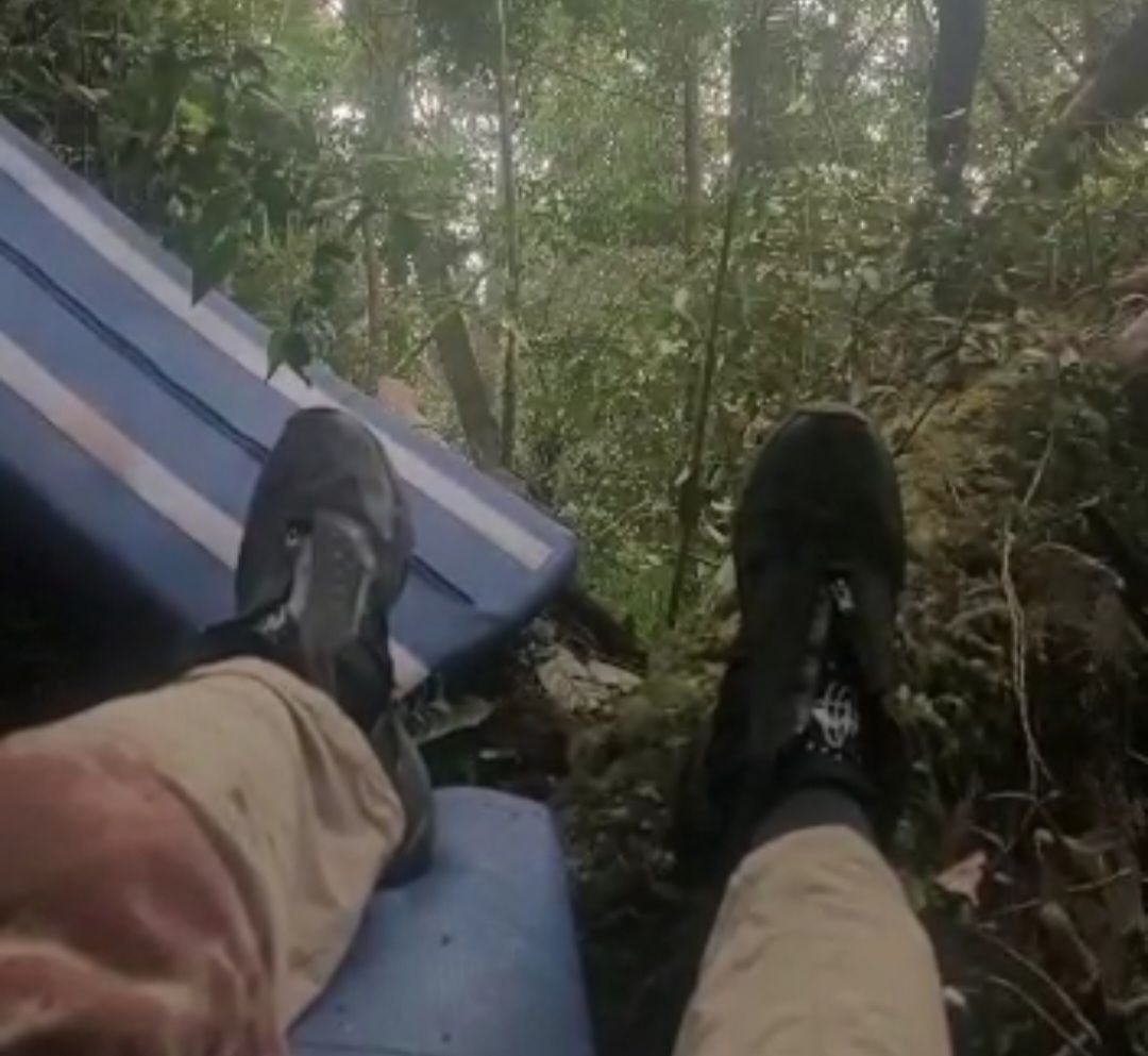 Beredar Video Korban Helikopter yang Ditumpangi Kapolda Jambi Usai Mendarat Darurat: Ya Allah, Astagfirullah!!