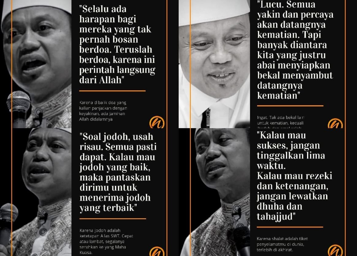 Kumpulan Kata Bijak Ustadz Das'ad Latif Soal Jodoh hingga Kematian, Cocok Untuk Pegangan Kehidupan