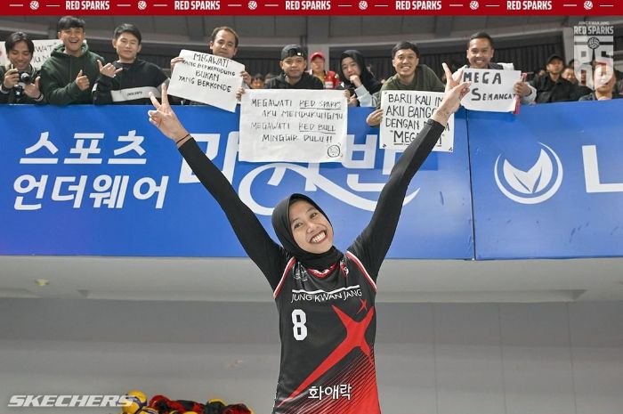 Red Sparks VS Korea Expressway Sore ini, Megawati sepertinya jadi MVP Lagi