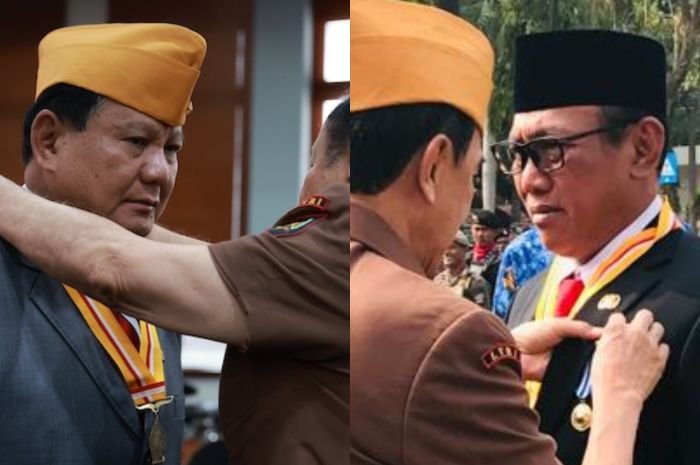 Sama Seperti Prabowo Subianto, Walikota Cilegon Helldy Agustian dapat Penghargaan Bintang LVRI Karya Dharma