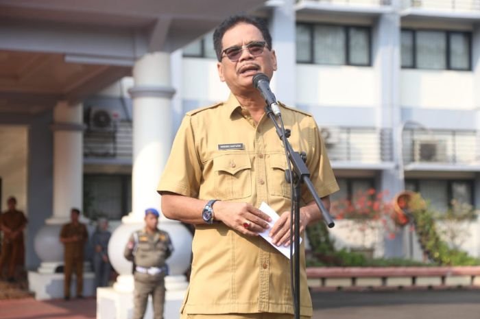 Kriteria Role Model Pimpinan OPD Ala Sekda Kota Serang Nanang Saefudin, Rutin Ikut Apel Pagi