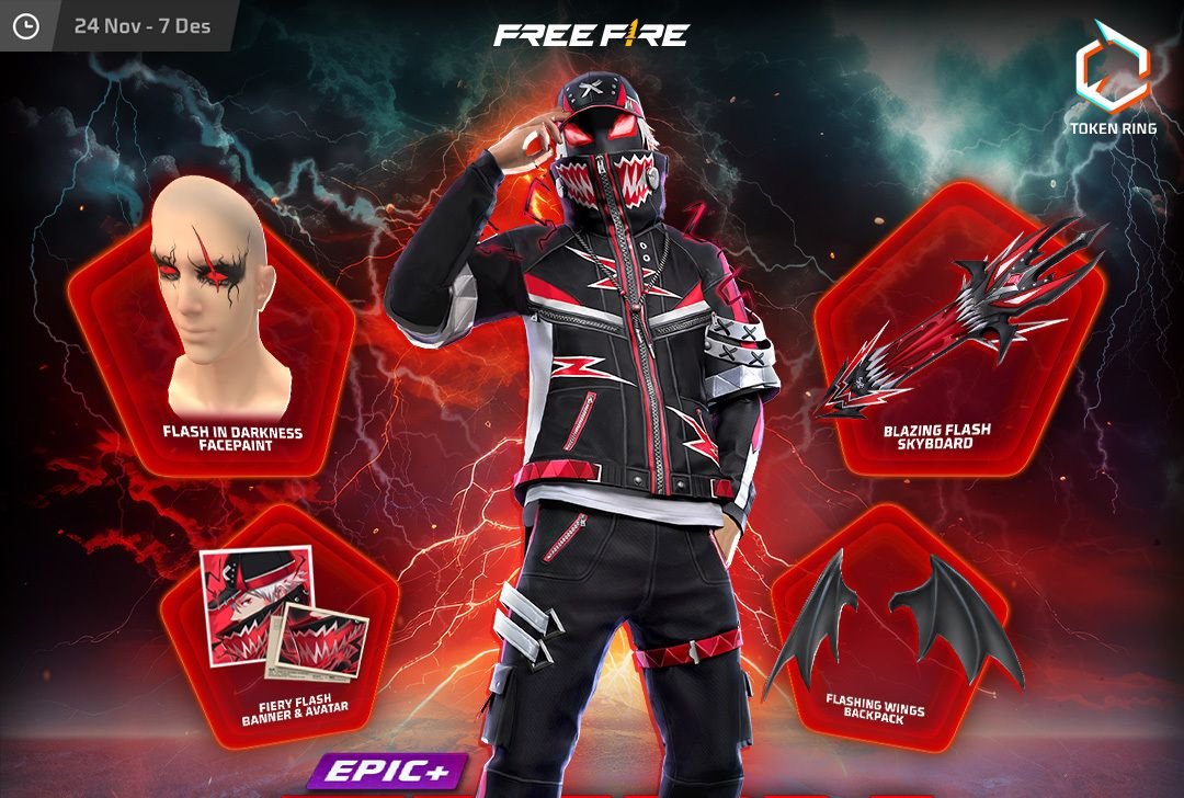 Klaim Sekarang! Kode Redeem FF Free Fire 26 November 2023, Banjir Hadiah Skin Senjata dan Bundle Item