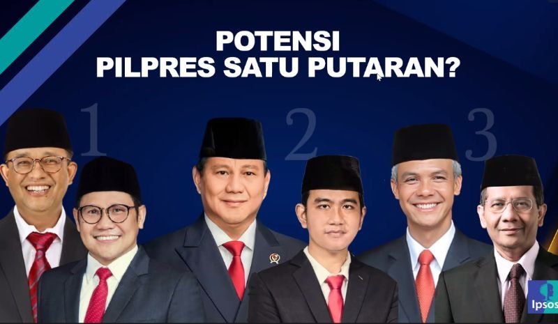 Survei Ipsos Public Affairs, Elektabilitas Melesat Prabowo-Gibran Bisa Kunci Kemenangan Satu Putaran Asal......