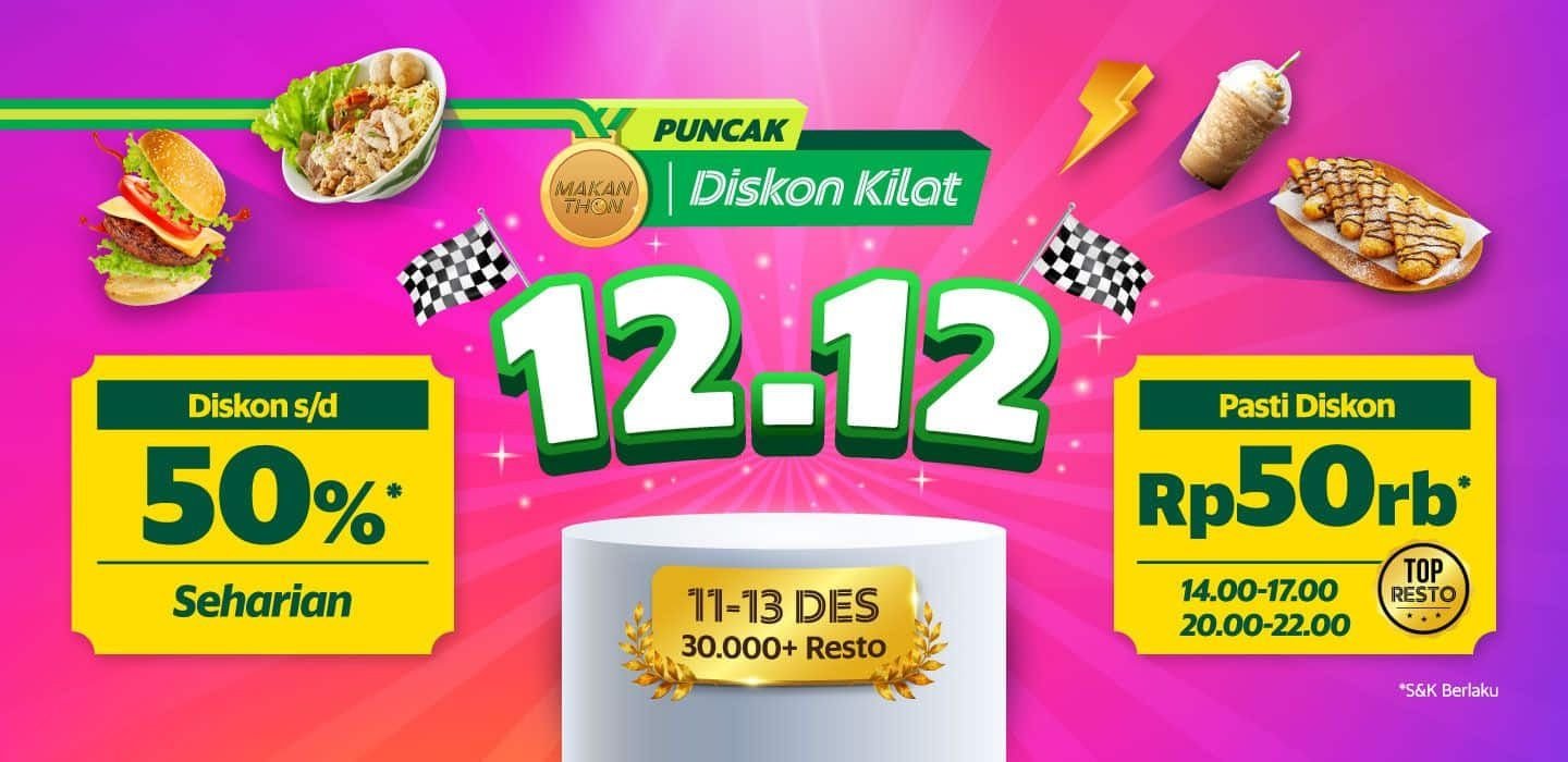 Dijamin PATEN! Kode Voucher Grab dan Gojek Spesial 12.12 Hari Ini, Diskon 60 Persen Tanpa Syarat 4 Dijamin PATEN! Kode Voucher Grab dan Gojek Spesial 12.12 Hari Ini, Diskon 60 Persen Tanpa Syarat