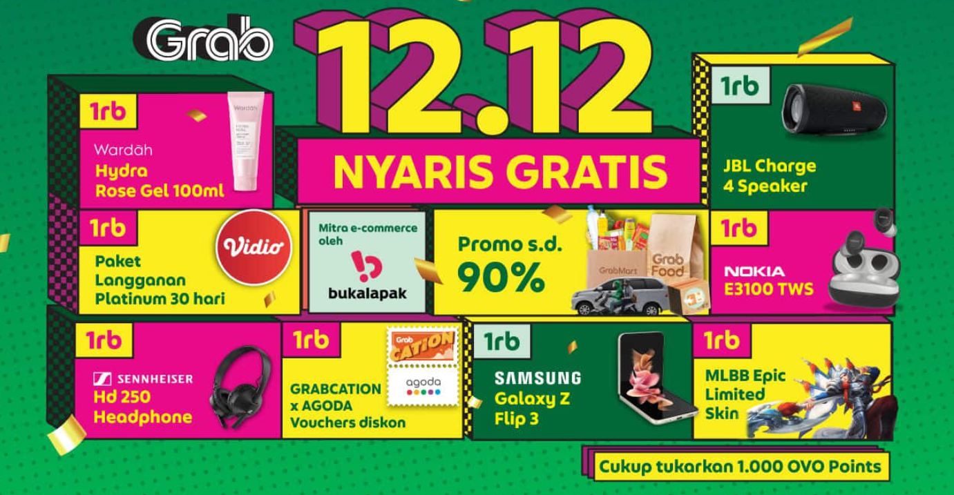 Langsung Ambil! Kode Promo Grab 12.12 Hari Ini 12 Desember 2023, Nikmati Diskon dan Cashback GrabBike, GrabCar dan GrabFood 5 Langsung Ambil! Kode Promo Grab 12.12 Hari Ini 12 Desember 2023, Nikmati Diskon dan Cashback GrabBike, GrabCar dan GrabFood