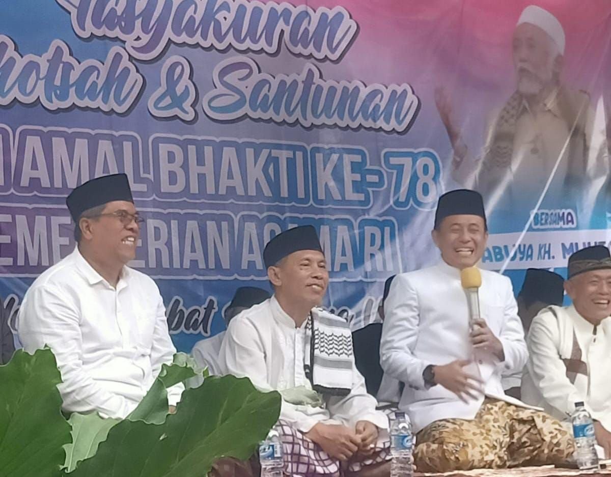 Kemenag Pandeglang Gelar Tasyakuran Hari Amal Bhakti dengan Doa Bersama dan Santunan Anak Yatim