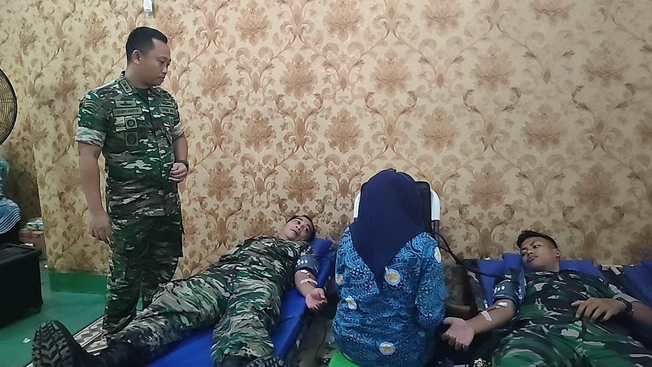 Peringati HUT Persit Kartika Chandra Kirana, Kodim 0601 Pandeglang Gelar Donor Darah
