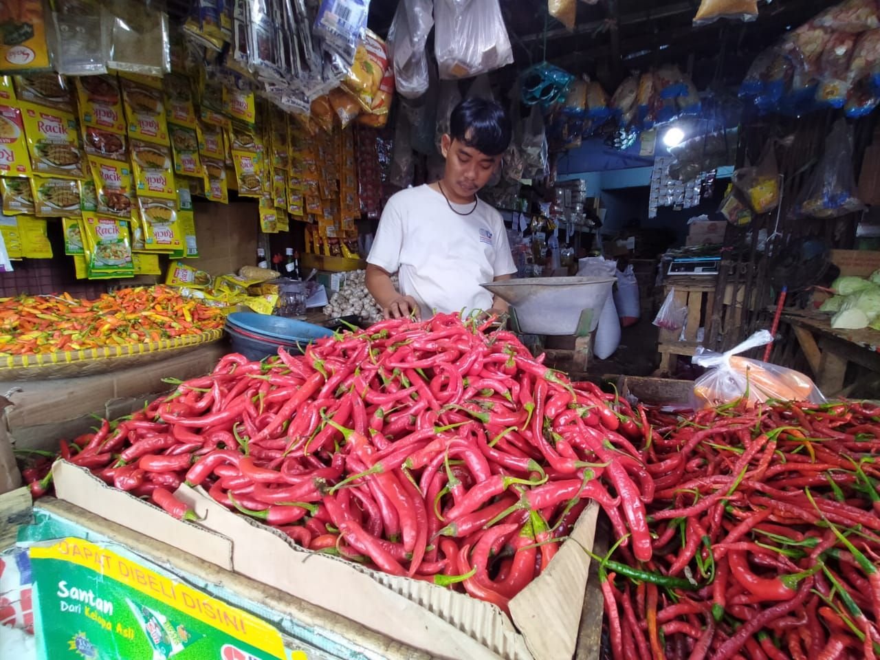 Sepekan Jelang Ramadhan, Harga Bahan Pokok di Pasar Rau Kota Serang Melonjak, Warga Pun Menjerit. Siap Siap Buka Puasa Menu Seadanya