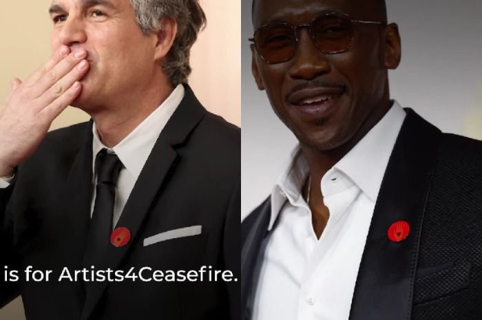 Pin Merah di Penghargaan Piala Oscar 2024, Tanda Artis Hollywood Dukung Gencatan Senjata di Gaza 3 Pin Merah di Penghargaan Piala Oscar 2024, Tanda Artis Hollywood Dukung Gencatan Senjata di Gaza