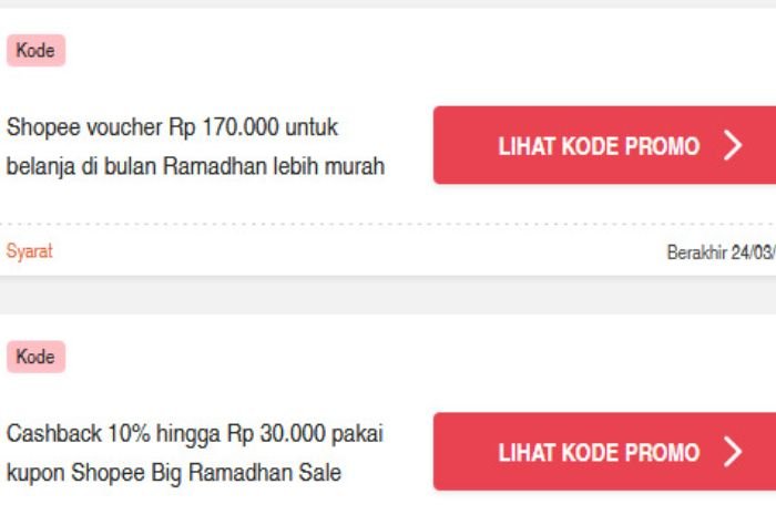Promo Ramadhan! 10 Kode Voucher Shopee Hari Ini 21 Maret 2024, Dapatkan Diskon Lebaran Spesial