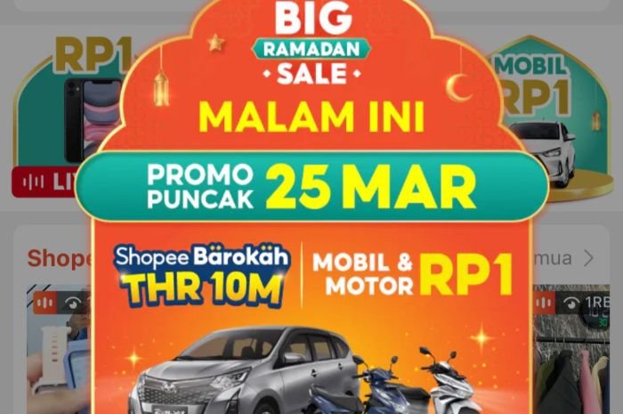 114 Kode Voucher Shopee Malam Ini Edisi 25 Maret 2024, Ambil Diskon 50 Persen Tanpa Minimal Pembelian