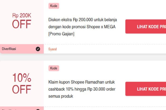 AYO GUNAKAN! Klaim Kode Voucher Shopee Terbaru Untuk 26 Maret 2024, Tawarkan Diskon Puluhan Ribu