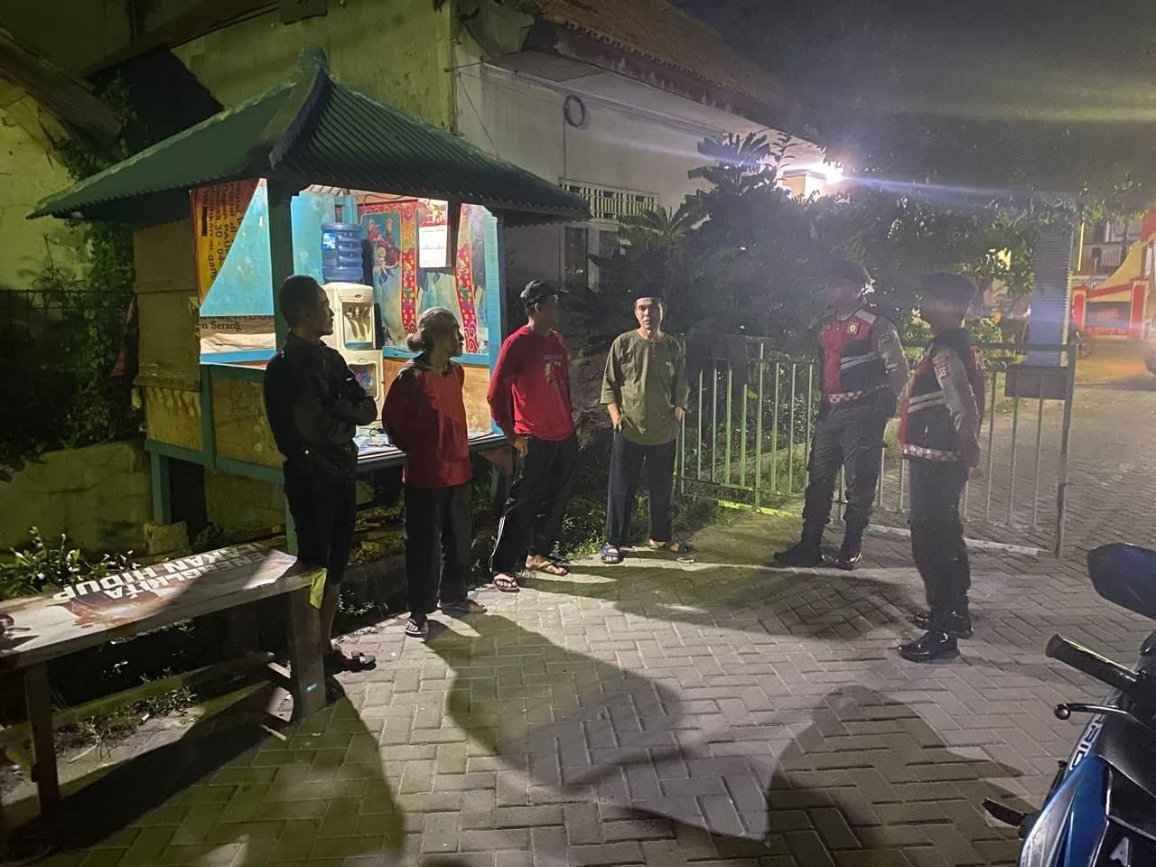 Amankan Rumah Pemudik, Polres Serang Keliling Patroli ke Pemukiman Warga