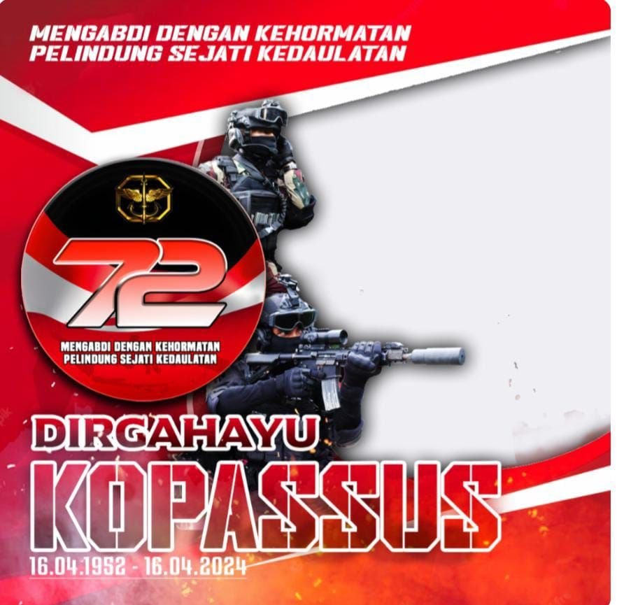 9 Link Twibbon HUT Kopassus ke-72, Download Gratis Lengkap dengan Cara Pasang