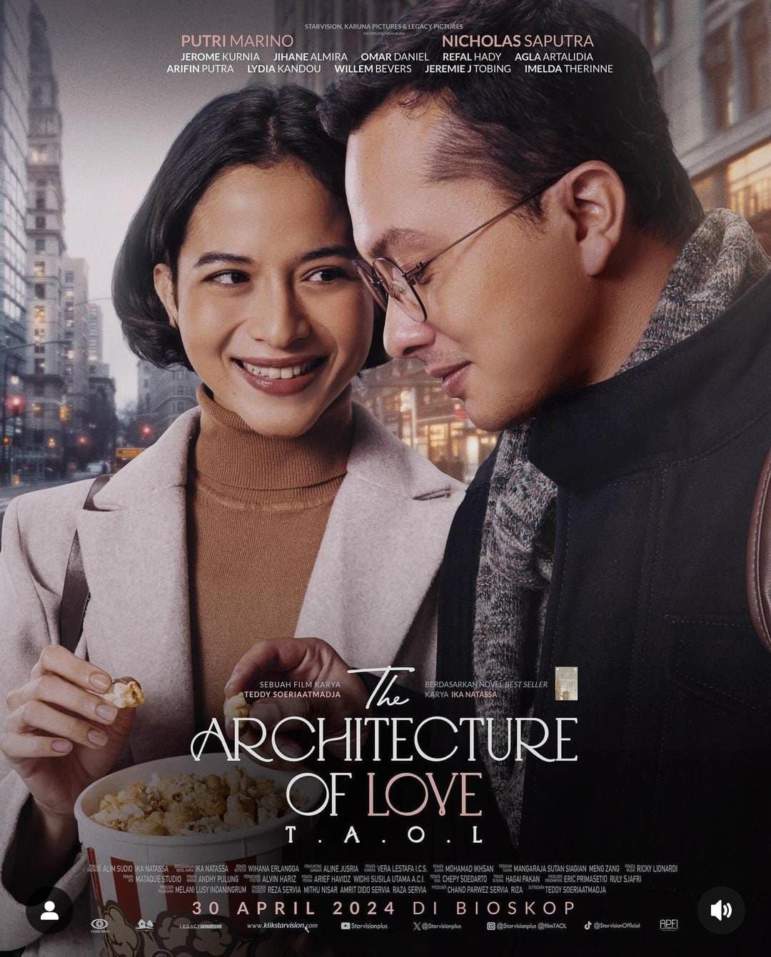 The Architecture of Love Kapan Tayang di Bioskop? Film yang Dibintangi Nicholas Saputra dan Putri Marino 1 The Architecture of Love Kapan Tayang di Bioskop? Film yang Dibintangi Nicholas Saputra dan Putri Marino