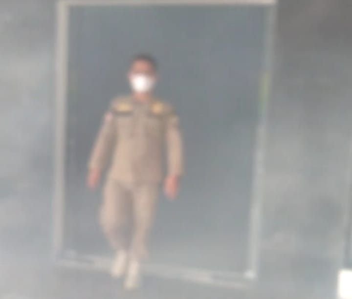 Diduga Tiga Anggota Satpol PP Positif DBD, Gedung Setda Kota Serang Difogging