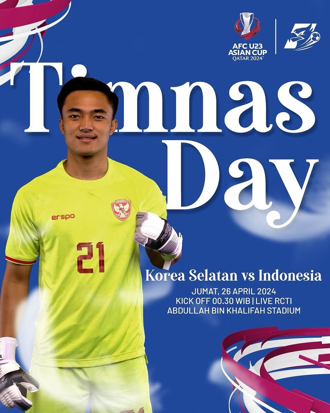 FREE! Link Streaming Indonesia VS Korea Selatan Babak 8 Besar Piala Asia U23 2024