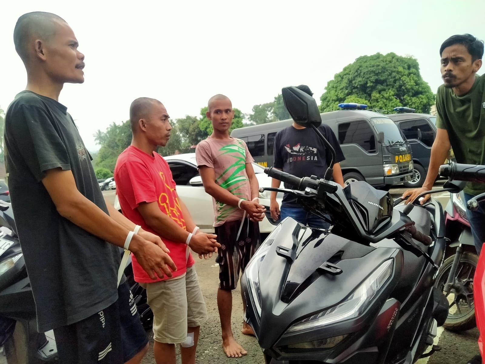 Polres Pandeglang Tangkap Tiga Pelaku Curanmor, Polisi Terpaksa Layangkan Tembakan ke Dua Pelaku