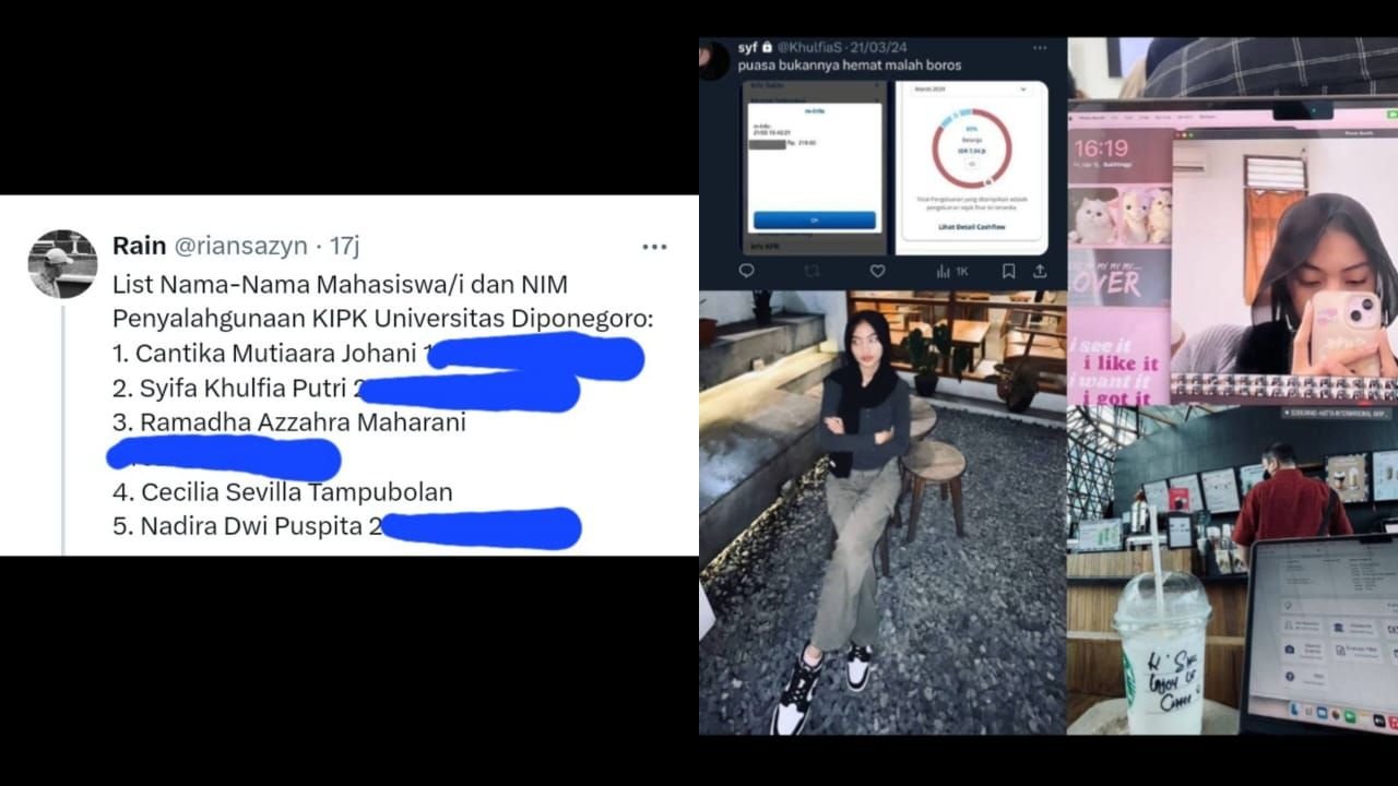 Viral Penerima Program KIPK Tapi Gaya Hidup Hedon Seret Mahasiswa Undip, Kemensos Turun Tangan 1 Viral Penerima Program KIPK Tapi Gaya Hidup Hedon Seret Mahasiswa Undip, Kemensos Turun Tangan