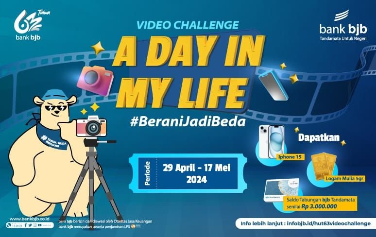 bank bjb Hadirkan Program "A Day In My Life", Berhadiah Iphone, Saldo Tabungan, Hingga Logam Mulia