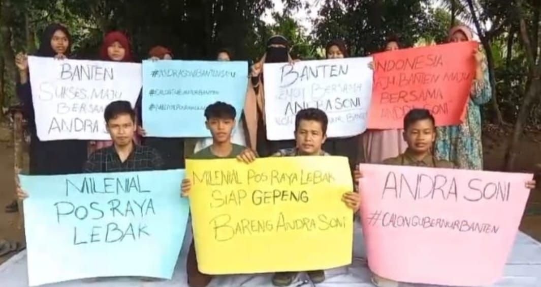 Curhat Milenial di Lebak Dukung Andra Soni Maju di Pilgub Banten, Simbol KIM hingga Tak Punya Rekam Jejak Neko-neko