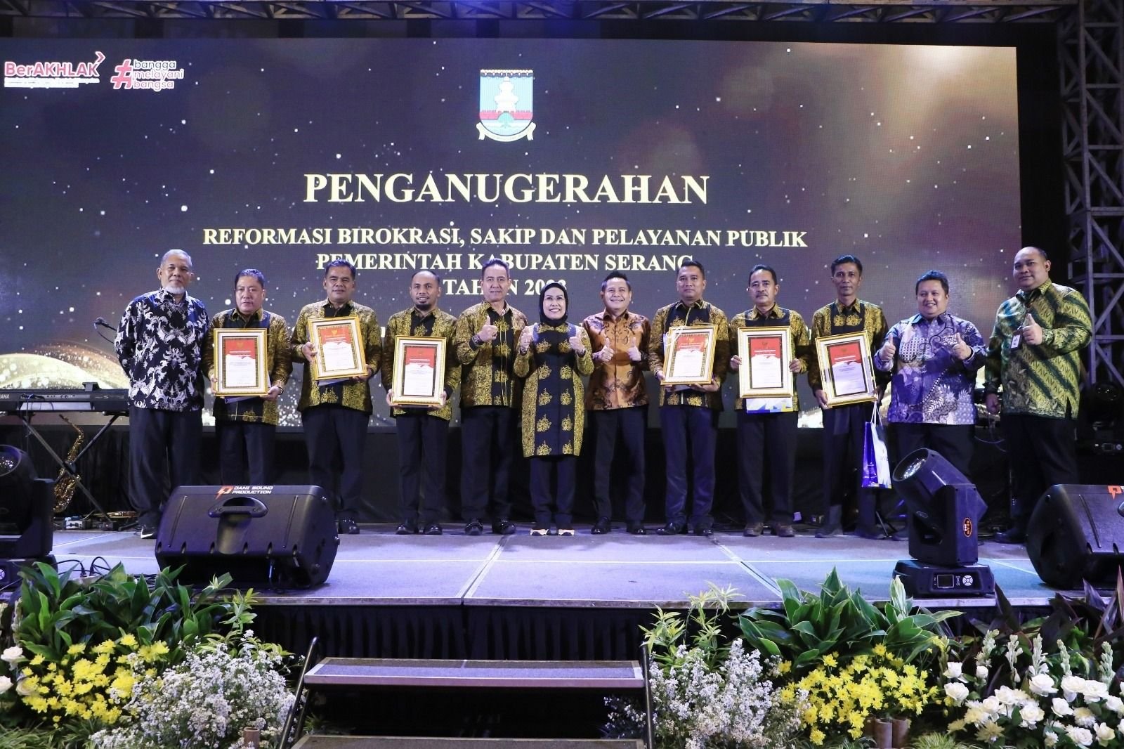 Tiga OPD di Kabupaten Serang Diganjar Penghargaan SAKIP Award 2023