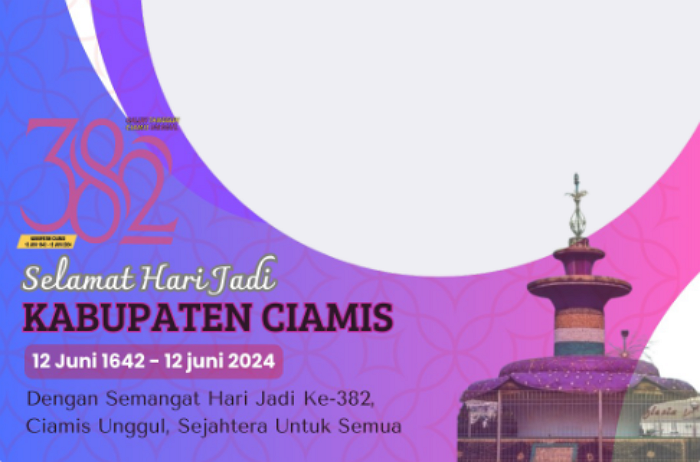 Tinggal Klik! 11 Link Twibbon Hari Jadi Kabupaten Ciamis ke-382 Tahun 2024, Desain Elegan dan Kekinian