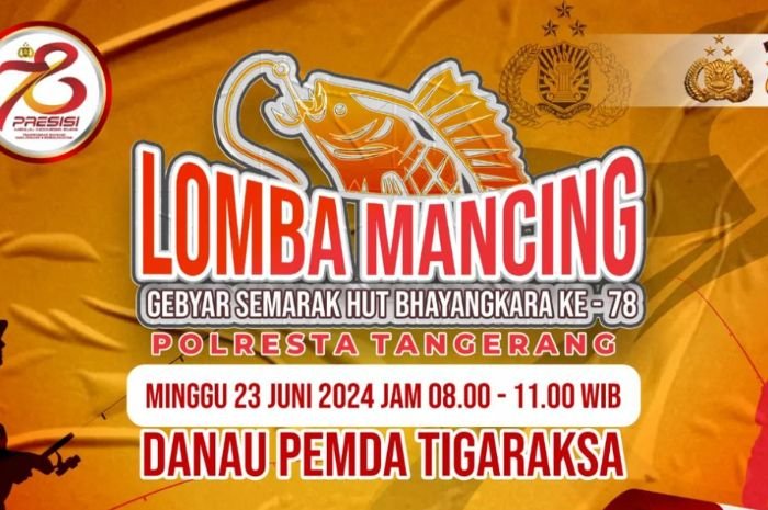 Polresta Tangerang Gelar Lomba Mancing dengan Hadiah Fantastis, Daftar Gratis!