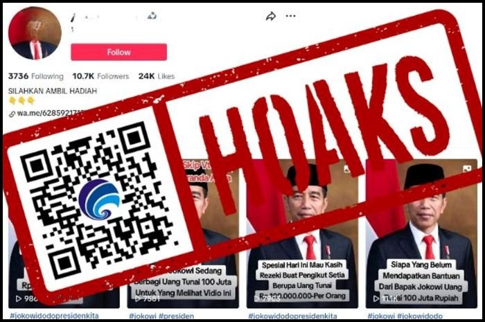 Hoax! Presiden Jokowi Adakan Giveaway di akun TikTok 1 Hoax! Presiden Jokowi Adakan Giveaway di akun TikTok
