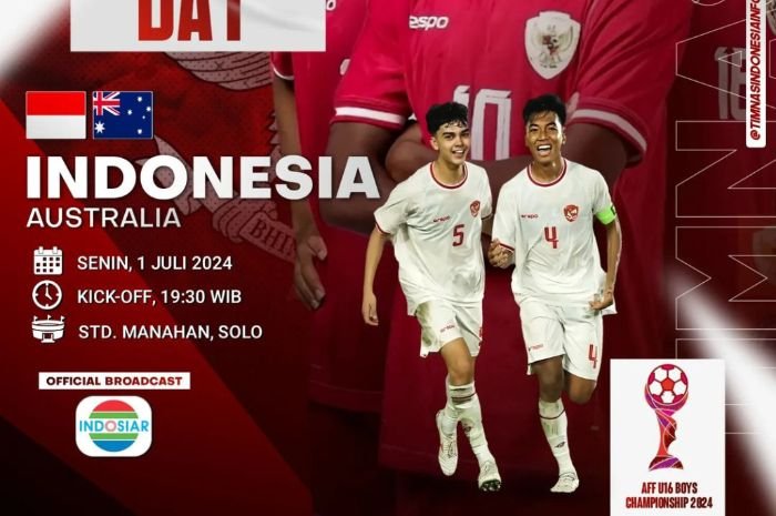 Link Live Streaming Timnas Indonesia Vs Australia, Babak Semifinal Asean Cup U16 2024