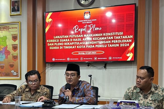 KPU Kota Serang Gunakan Penghitungan Suara untuk Penyandingan, Syarifah Ainun Jariyah Geser Nuraeni