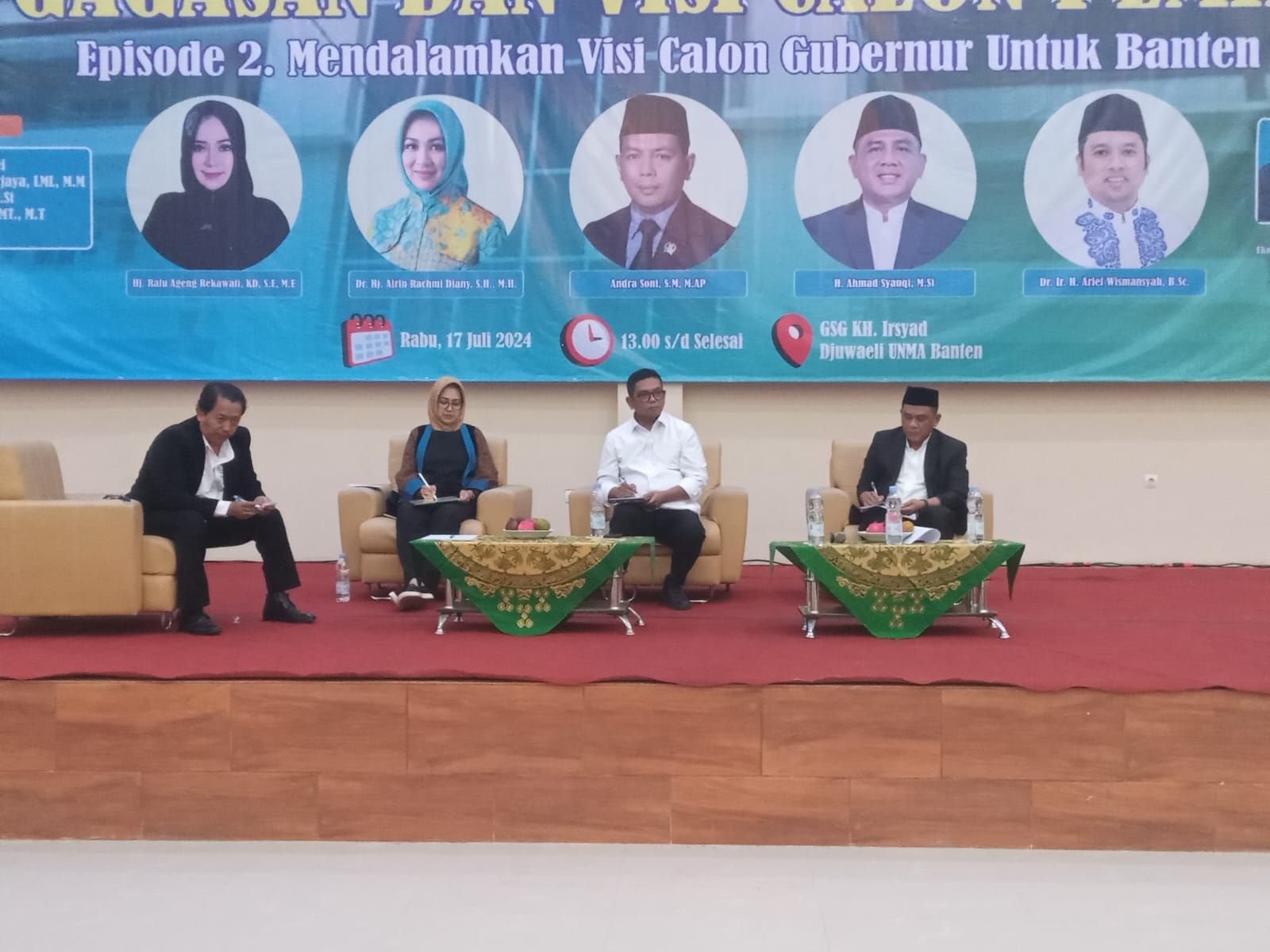 WOW! Modal Awal Dana Kampanye Paslon Gubernur No Urut 1 dan 2 Hanya Rp1 Juta 5 Arif Wismansyah dan Ratu Ageng Tak Hadiri Adu Gagasan Bakal Calon Gubernur di UNMA Banten