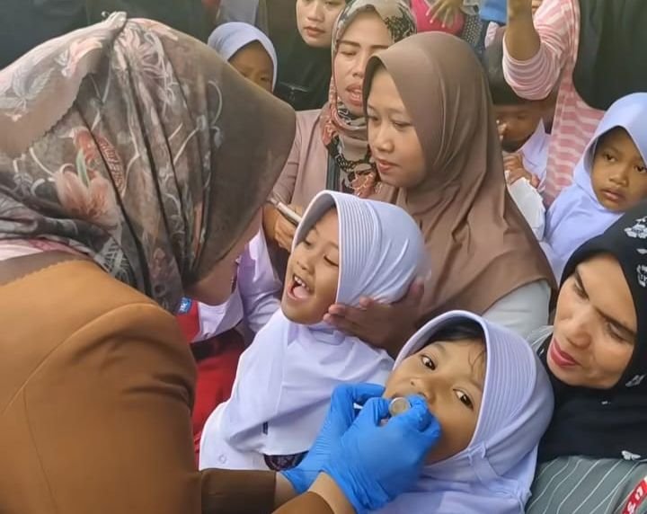Dinkes Pandeglang Resmi Launching Pekan Imunisasi Nasional Polio 2024