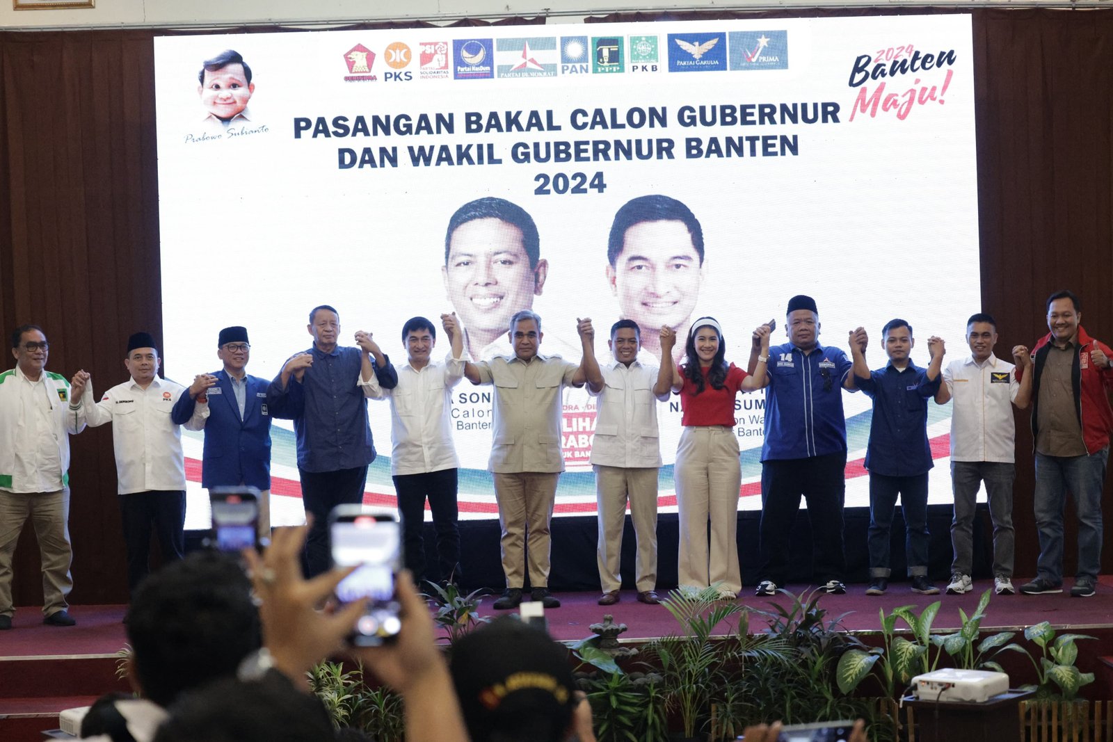 SAH! 10 Parpol Deklarasi Dukungan Masuk Gerbong Andra Soni-Dimyati di Pilgub Banten 2024