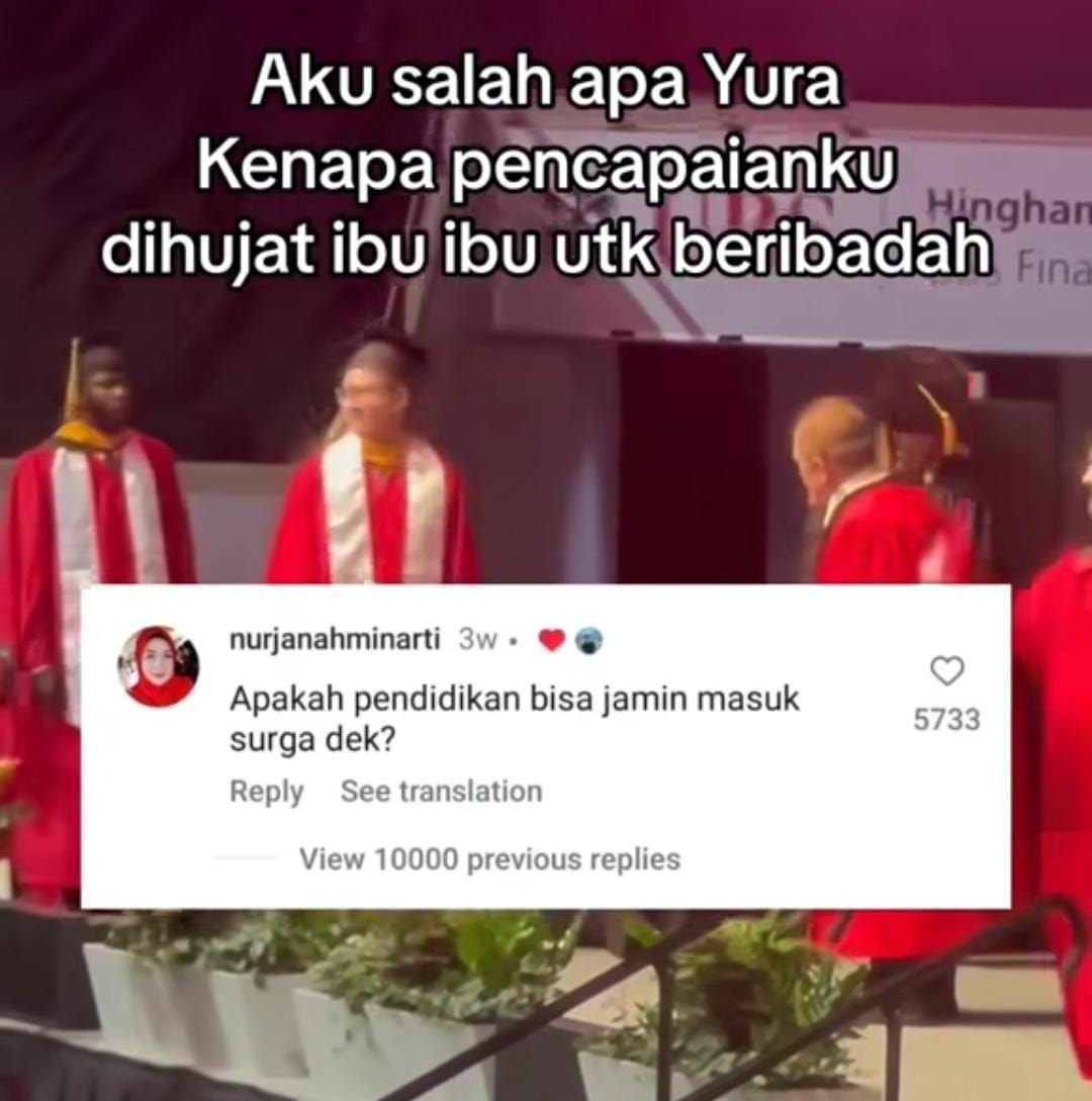 Entah Apa yang Terjadi, Mahasiswa Ini Lulus Usia 21 Tahun Malah Dihujat Ibu-ibu: Jamin Masuk Surga?